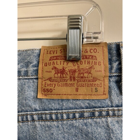 VTG LEVIS 550 Womens Blue Denim Relaxed Fit Tapered Leg Jeans Sz 20W 36”X28” - Picture 9 of 9